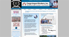 Desktop Screenshot of cargoimportbrokers.com